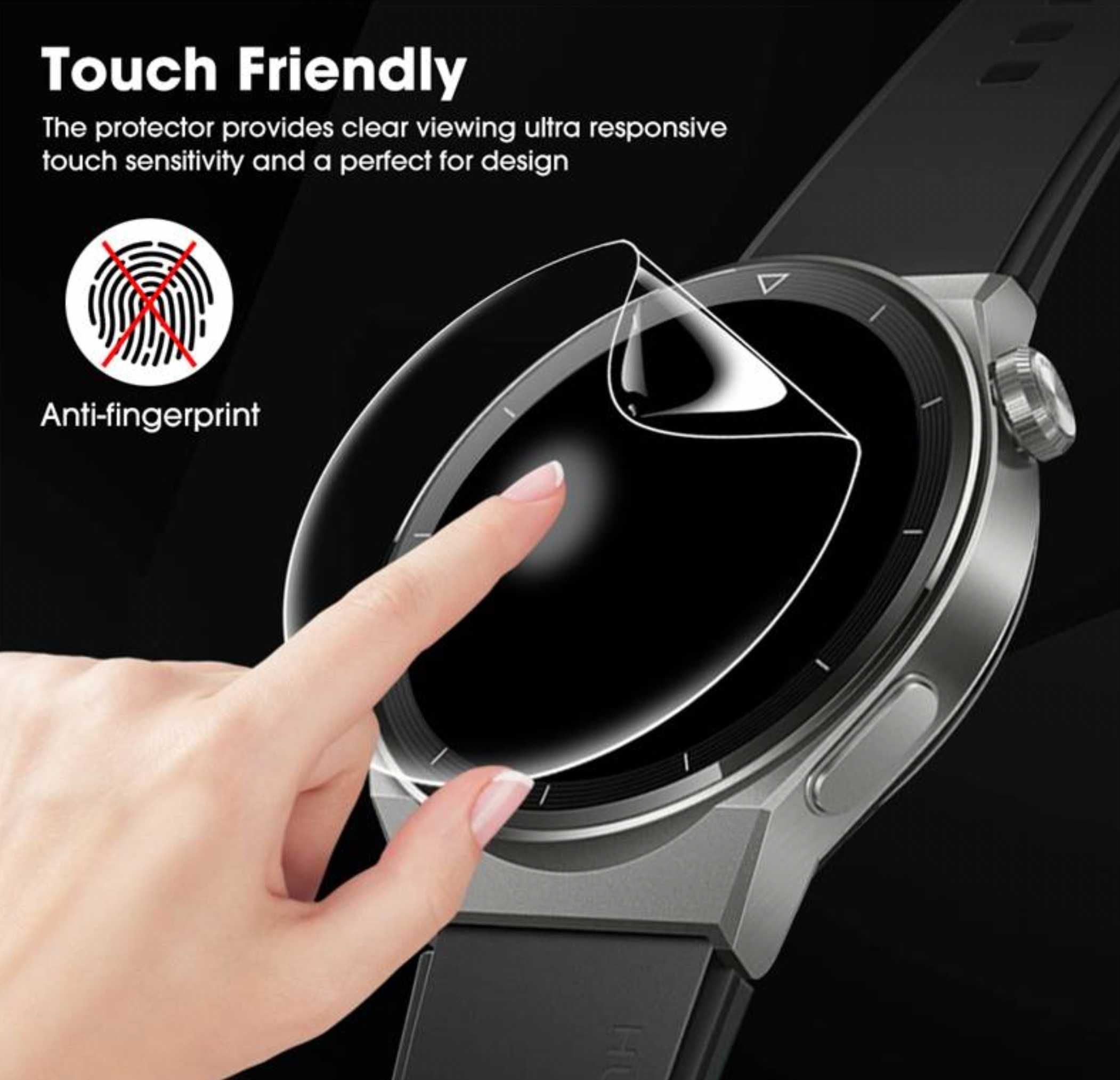 Pachet 4 folii hidrogel ecran ceas/smartwatch, 29mm + accesorii montaj