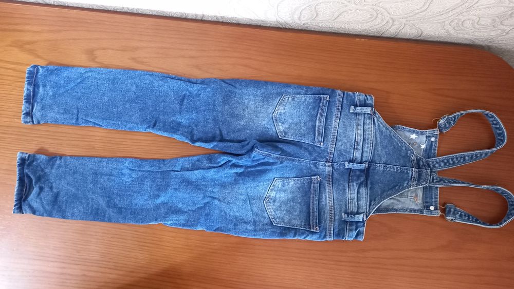 Утеплённые джинсы для девочки 4-6 лет