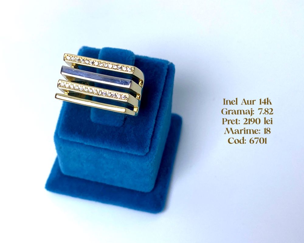 (6701) Inel Aur 14k 7,82g FB Bijoux Euro Gold Galati