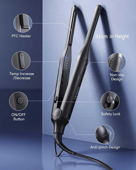 stylocks Мини преса  за къса коса,  5 температурни настройки