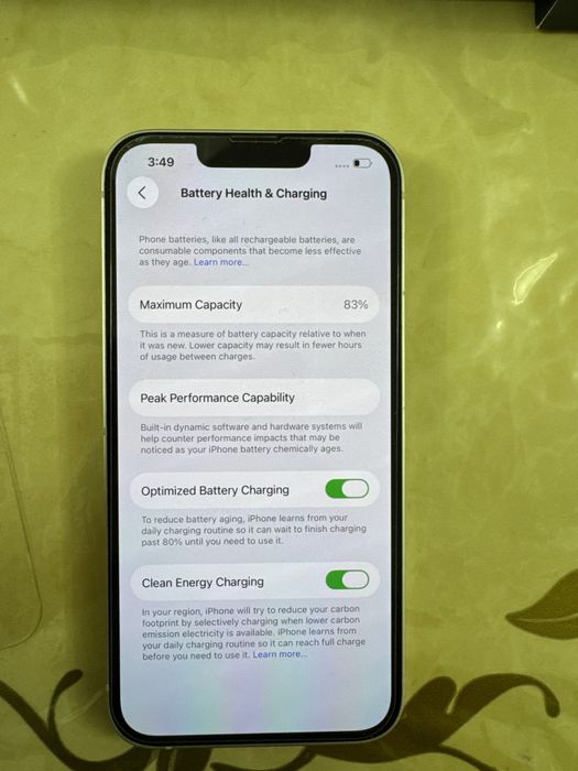 iphone 13 o'zi 128gb 83%