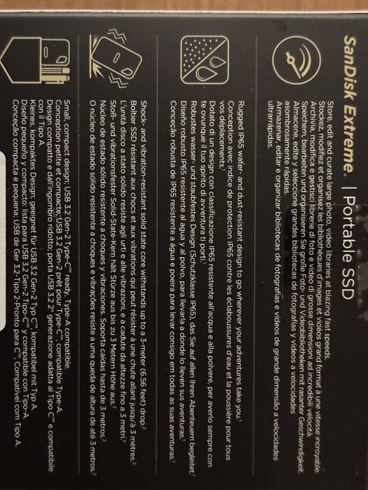 Sandisk Extreme 4TB SSD външно