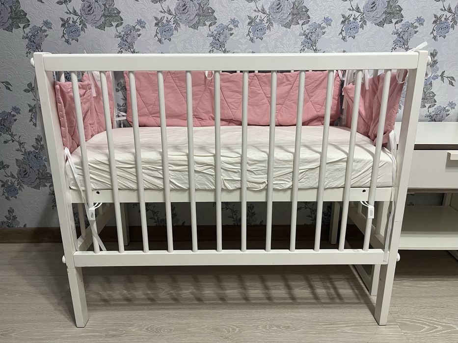 Детская приставная кровать Tomix Mia с матрасом