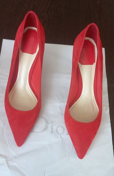 Туфли замш, красные 39 рр