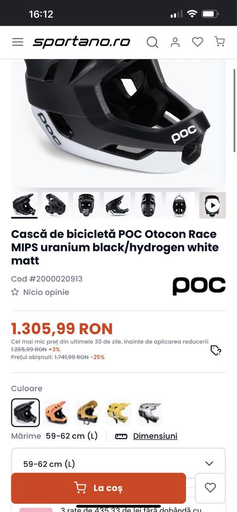 Vand casca full face POC (dh)