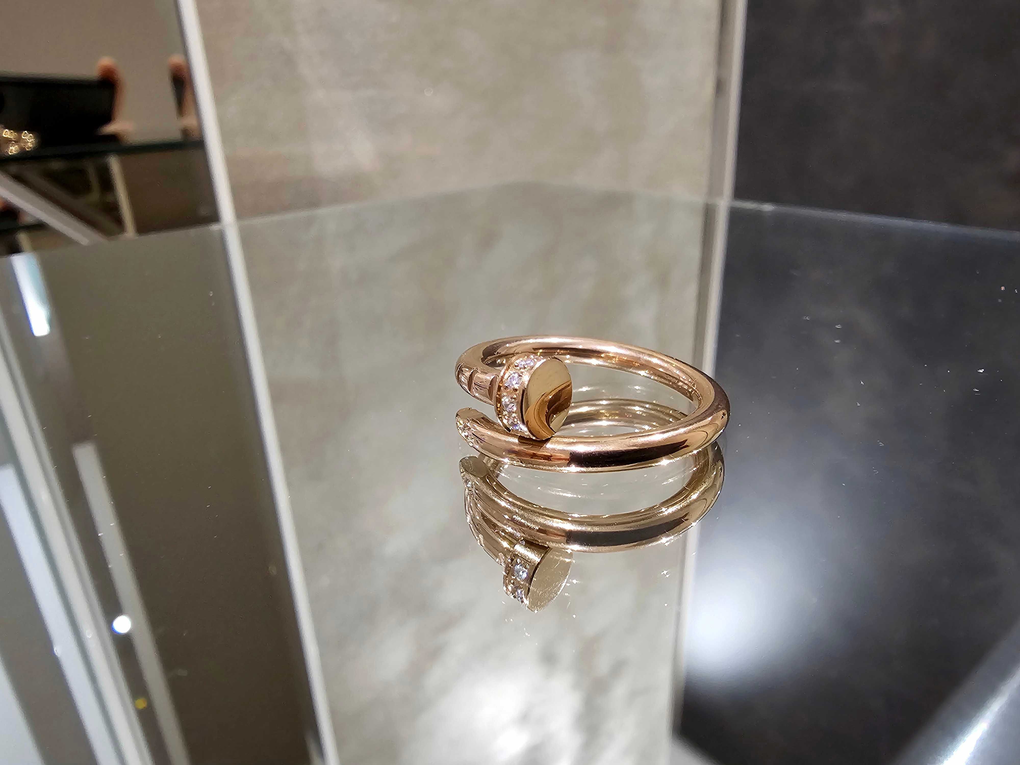 CARTIER Nail Juste un Clou Classic Rose Gold Diamonds Пръстен Пирон