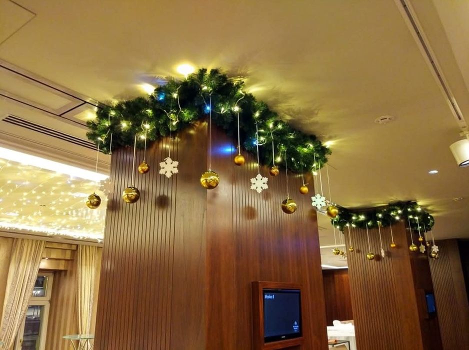 Новогодние оформления янги йил игрушки украшение