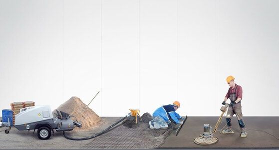 Полисухой стяжка