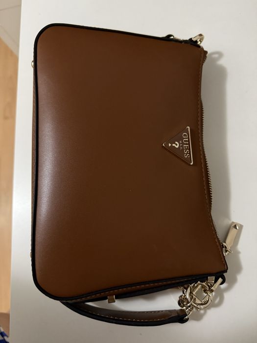 Geanta orginala Guess Brown