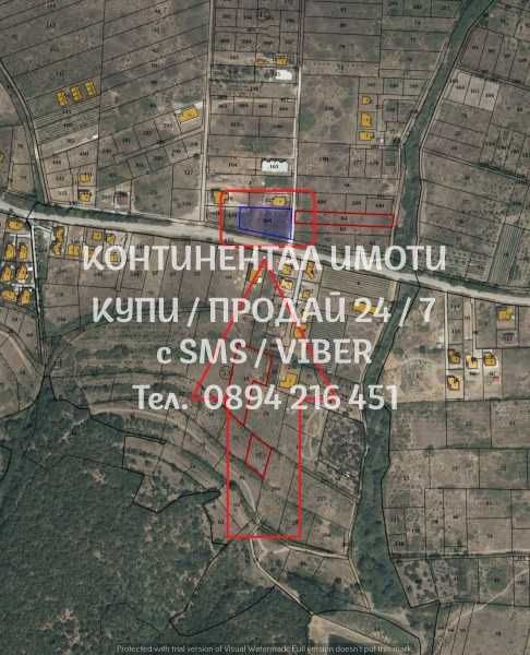 Панорамен парцел 570м2 до нови къщи в с. Марково - код 17525