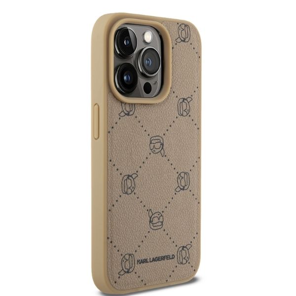 Husa Karl Lagerfeld pentru iPhone 15 Pro Max - Beige