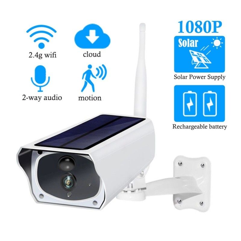 Соларна безжична WIFI IP камера, 1080P HD, 1 антенa