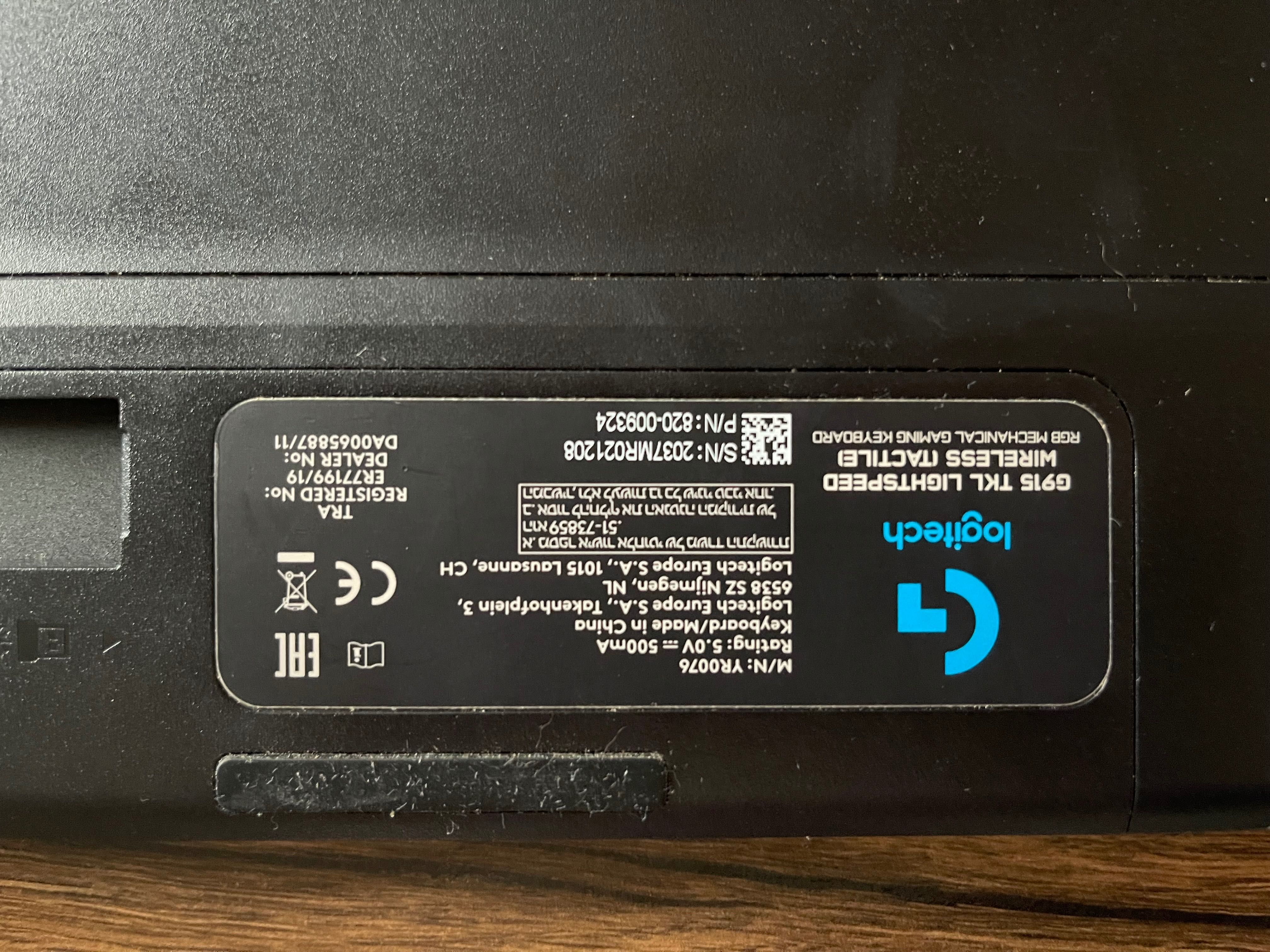 Геймърска клавиатура Logitech G915 TKL Lightspeed