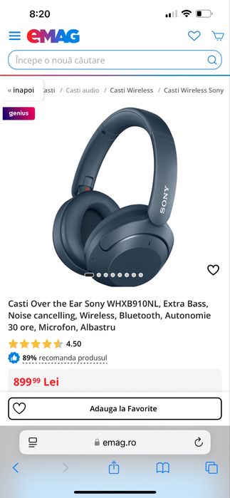 casti sony extra bass Noi