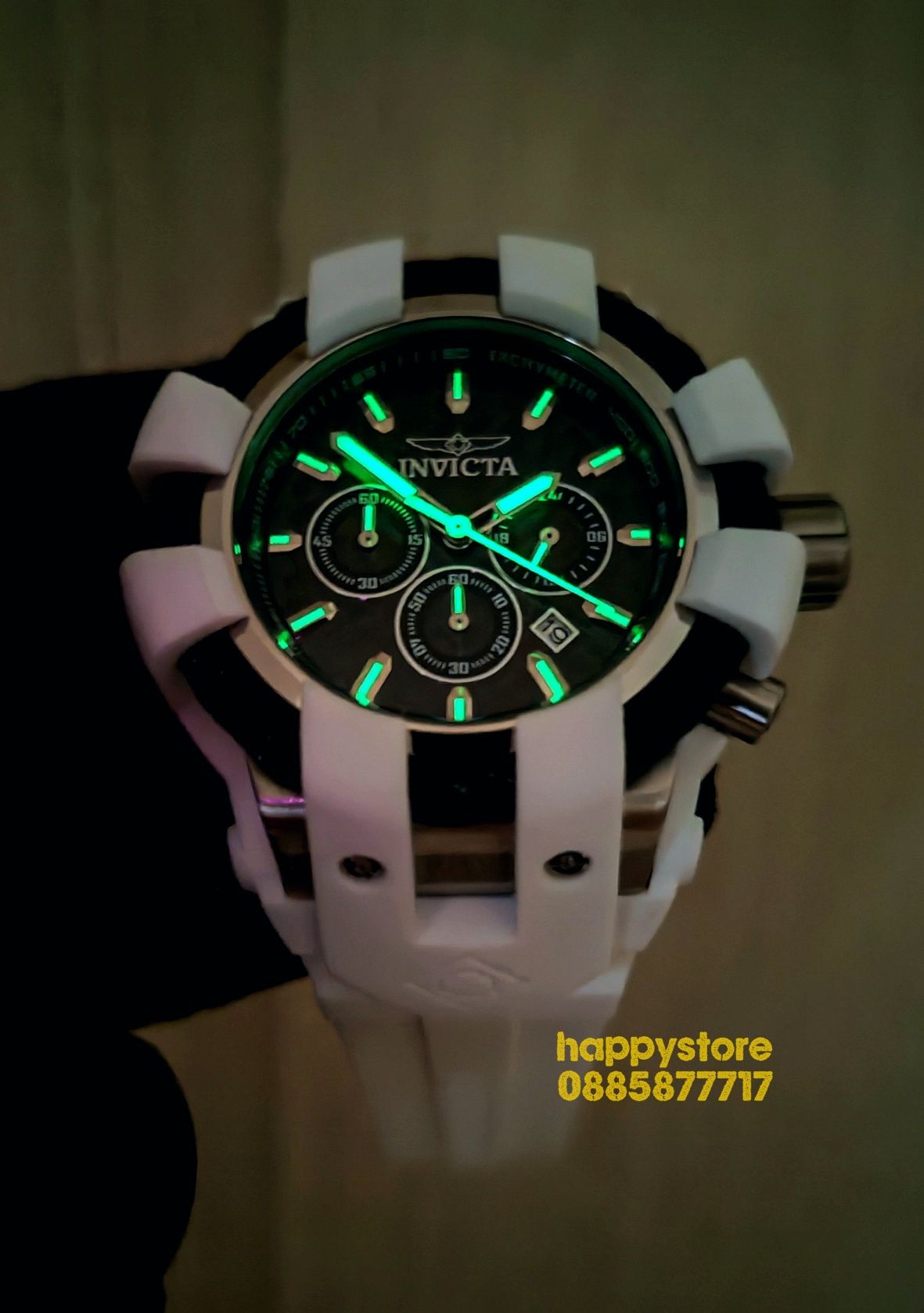 INVICTA Bolt Shock white 54 mm, Инвикта нов ръчен часовник