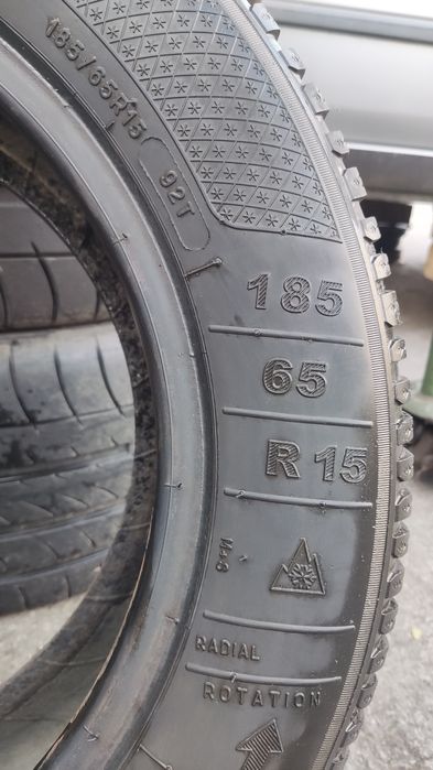 4бр. зимни гуми 185/65/15 Kleber/BF Goodrich, 140лв за 4бр 
dot21
6.8m
