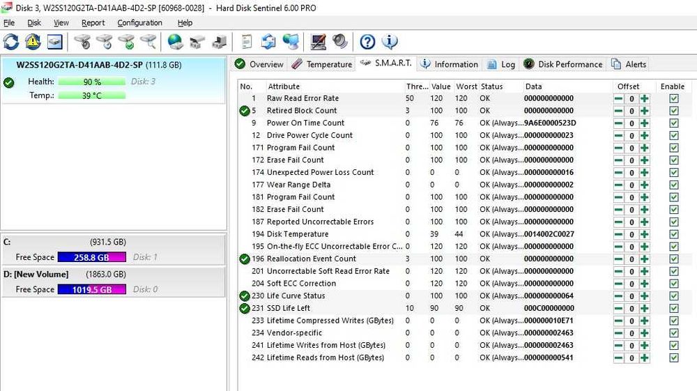 Solid-State Drive (SSD) WINTEC 120GB 2.5" SATA W2SS120G2TA-PA1AAB-4D2