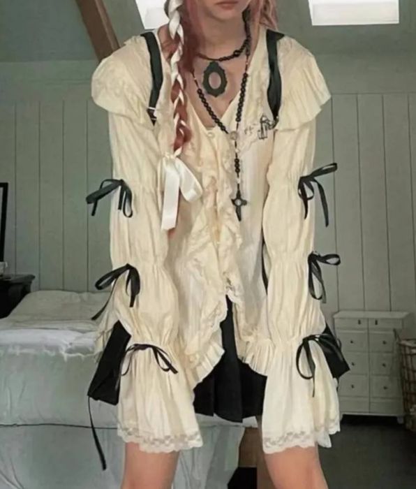 Рубашка с бантиками