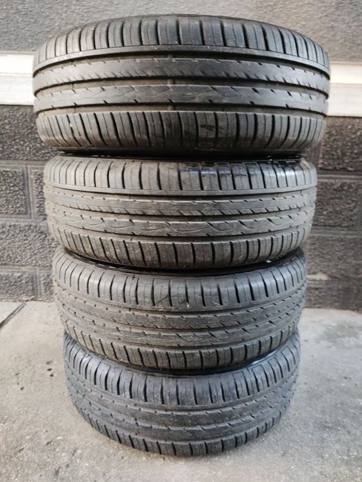 Vând Set Jante Aliaj 4x100+Cauciucuri 185/60/15 Vara Logan MCV Renault