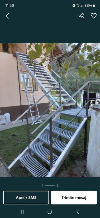 Scara zincata pentru exterior