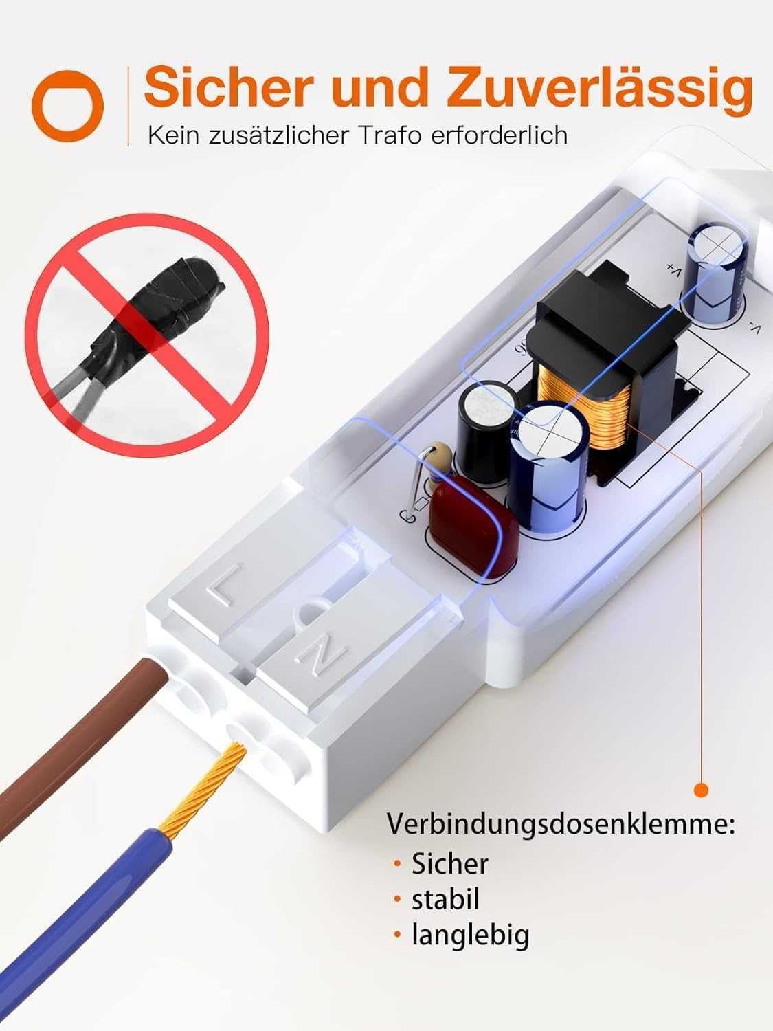 Spoturi led incastrate 90-110mm 3000k 24mm adancime 230v 7w