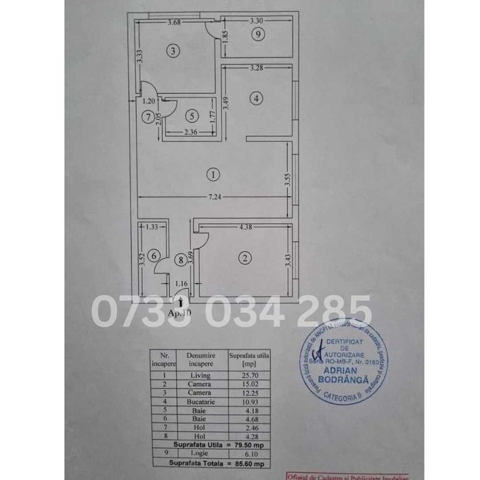 Vand apartament 3 camere zona Crangasi - Persoana Fizica