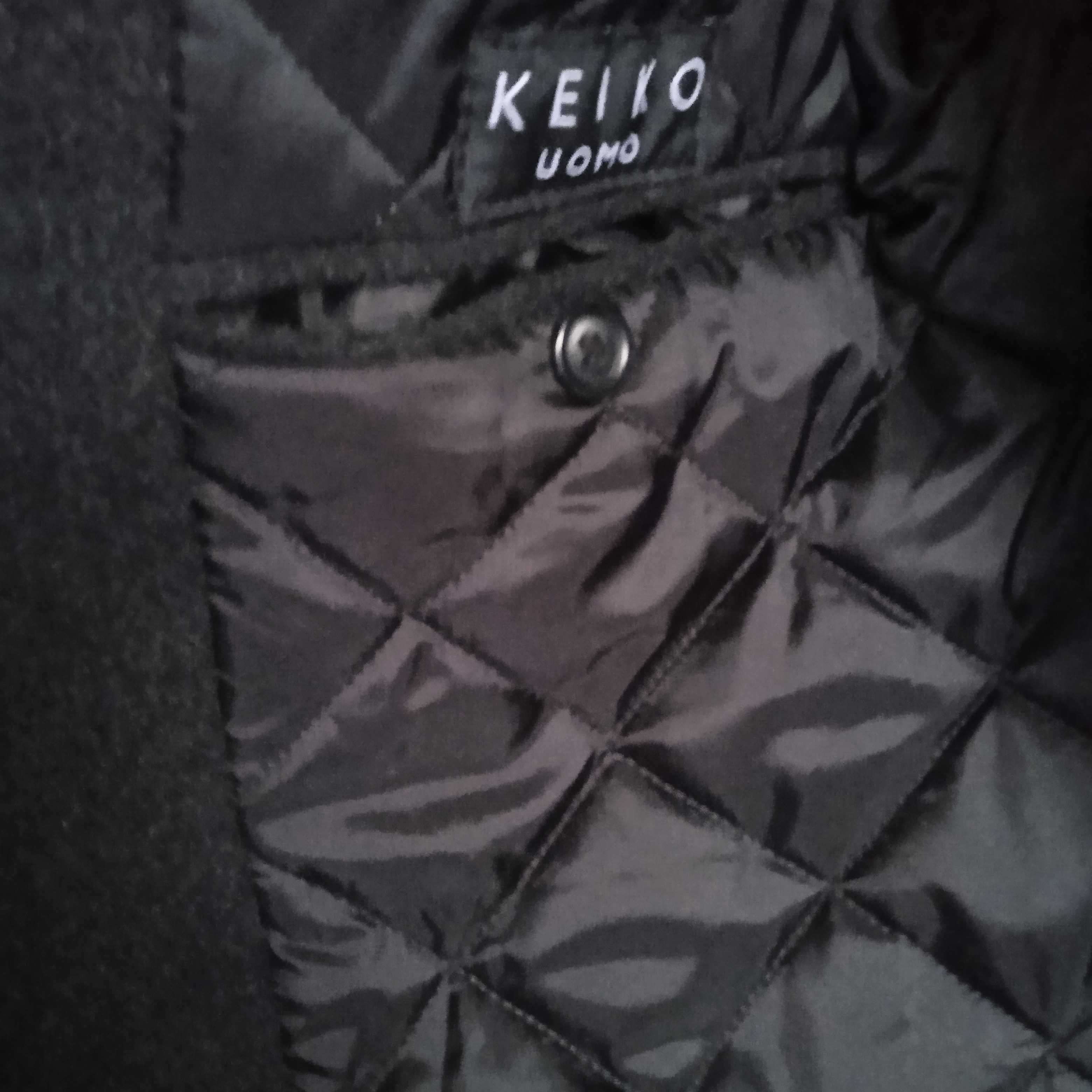 Италианско късо зимно палто Keiko размер М вълнено black woolen coat