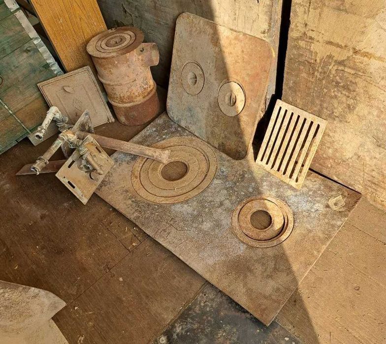 Печь чугунная б/у и запчасти