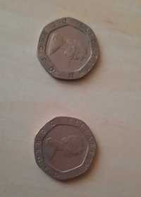 Monede 20 Pence Regina Elisabeta a ll 1982
