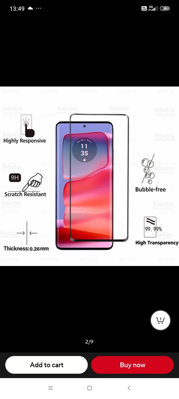 Motorola edge 50fusion,50 pro,50 ultra стъклен протектор+ за камера