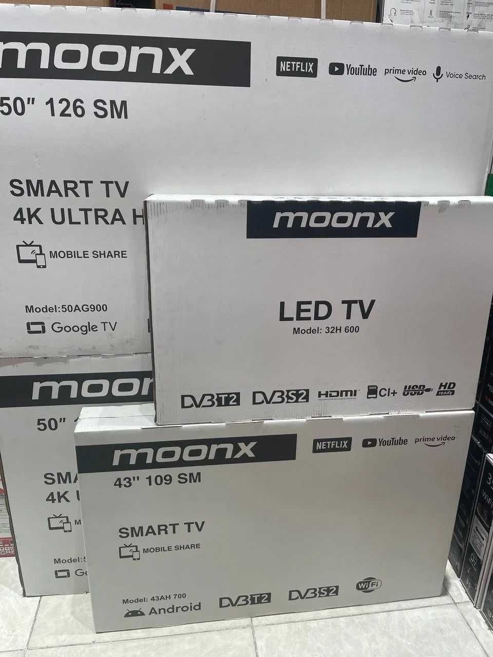 Телевизор Moonx 43 FullHD SmartTv + с прошивка с каналы