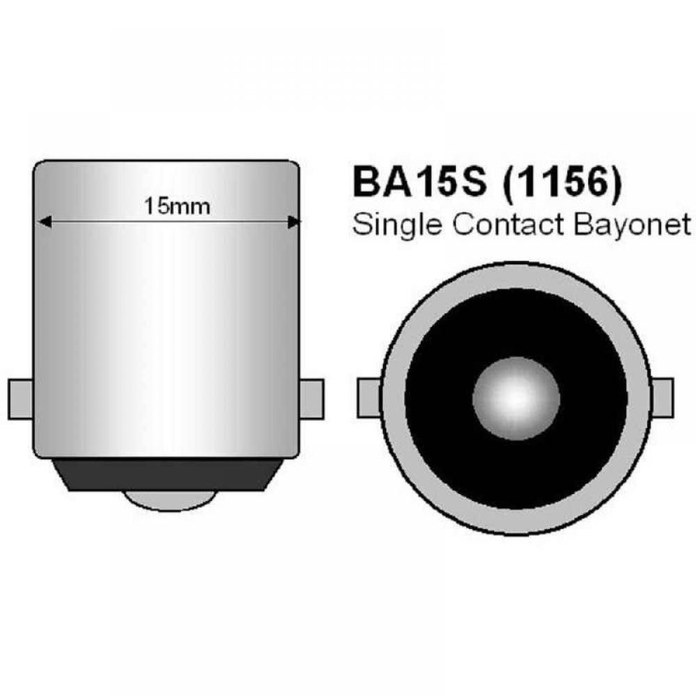Автомобилна LED крушка BA15S 144 SMD 3014