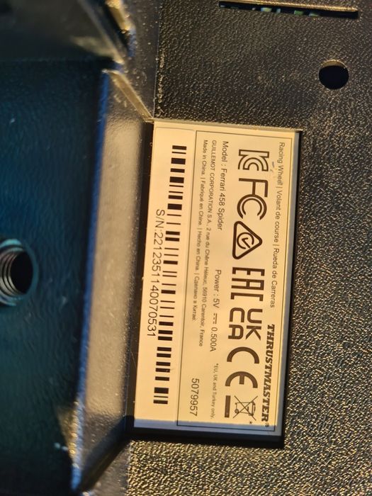 Волан с педали Thrustmaster - Ferrari 458 Spider