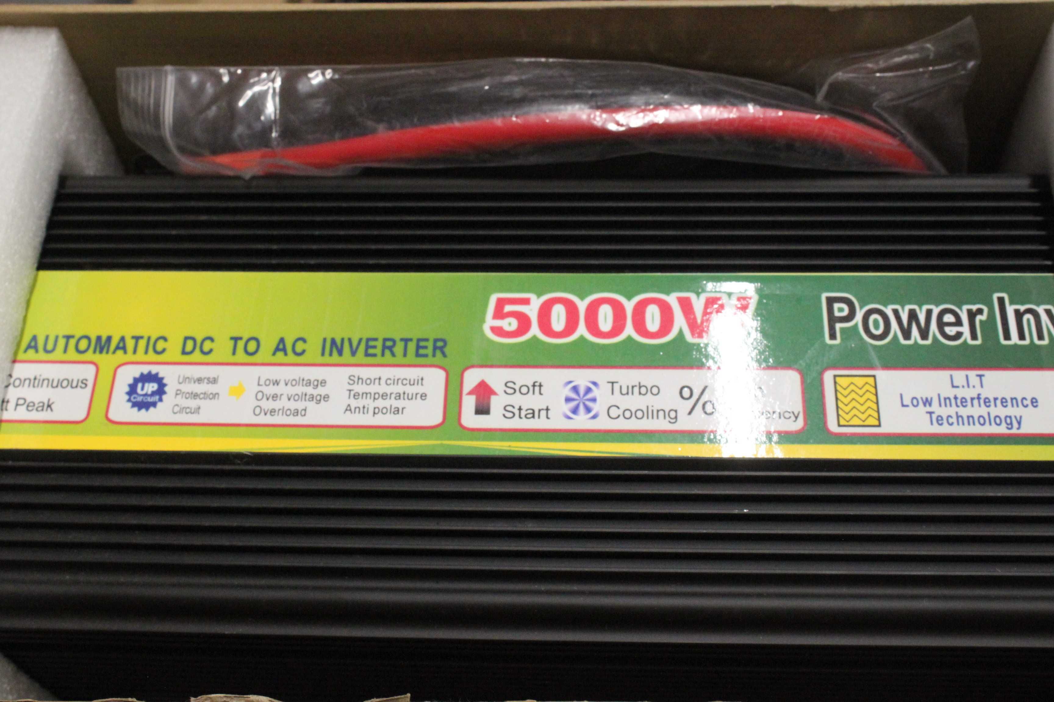 Invertor 5000W auto, USB, 12V, cu priza 220V