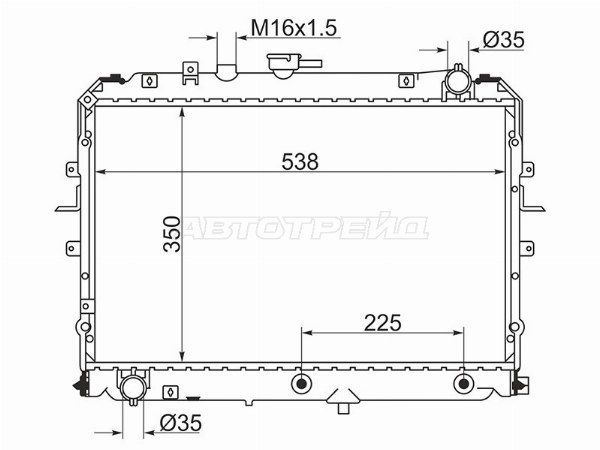 Радиатор Mazda Bongo