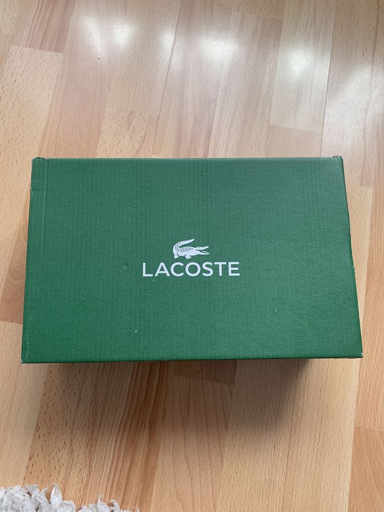 Tenisi Lacoste albi josi măr.36