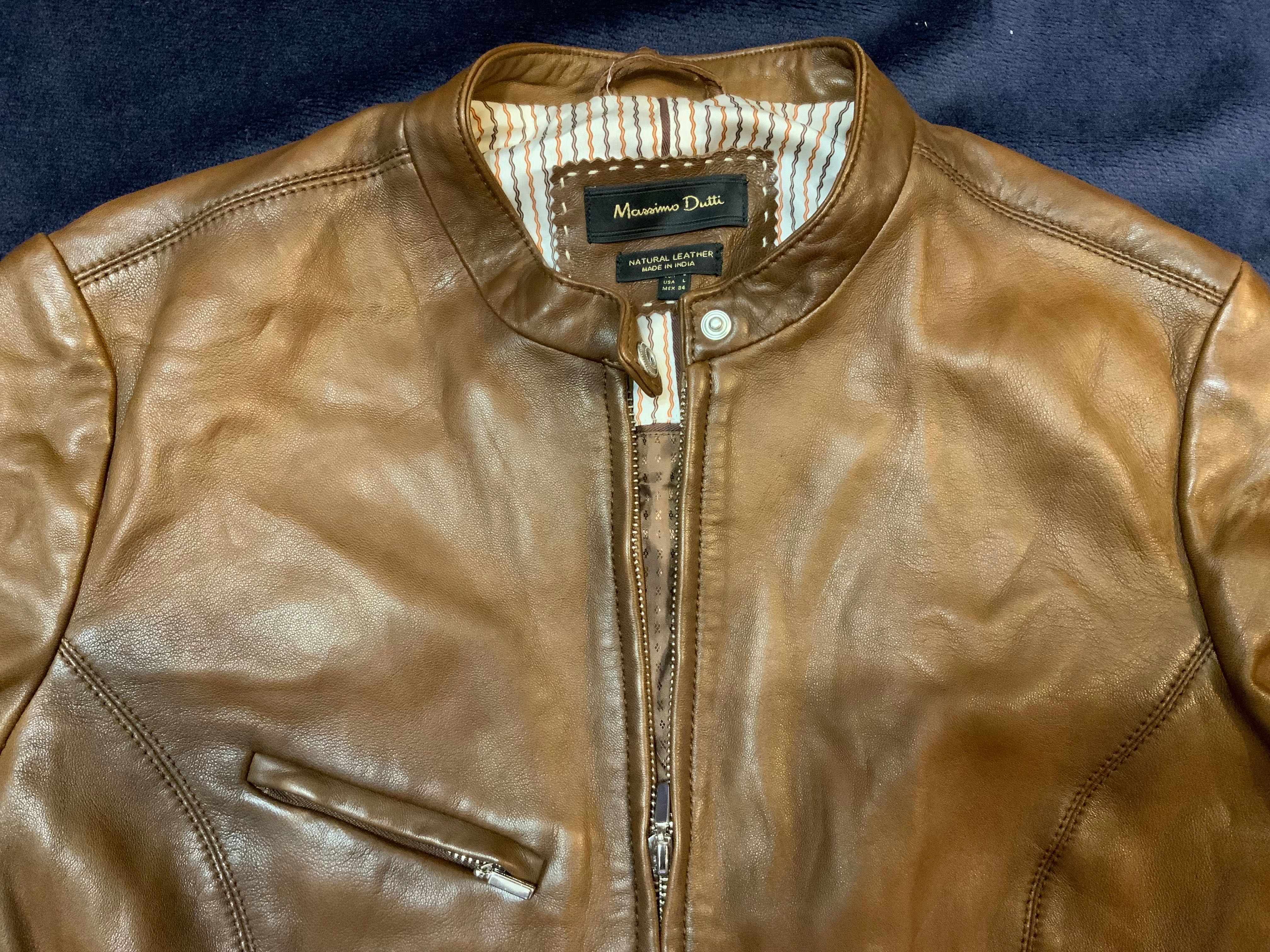 Massimo Dutti-оригинално кожено яке 42л