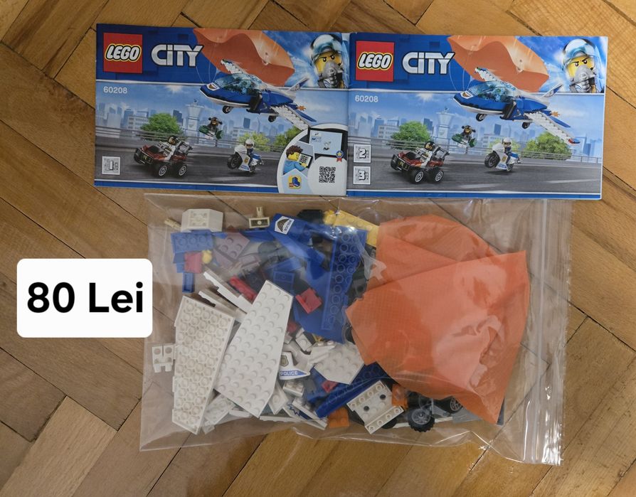 LEGO City Police - Arest cu parasutisti al politiei aeriene 60208