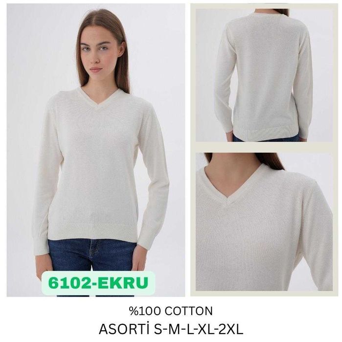 Качествени памучни дамски пуловери