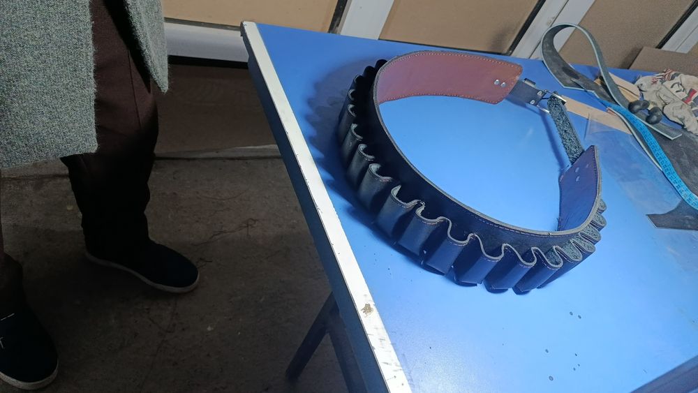 Патронташ из натуральной кожи