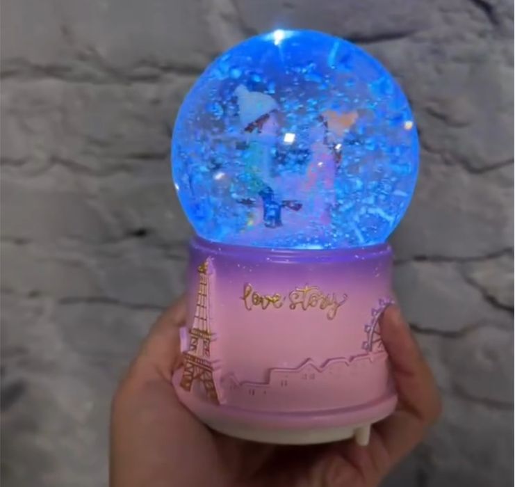 Сувенир музыкальный стеклянный водяной снежный шар