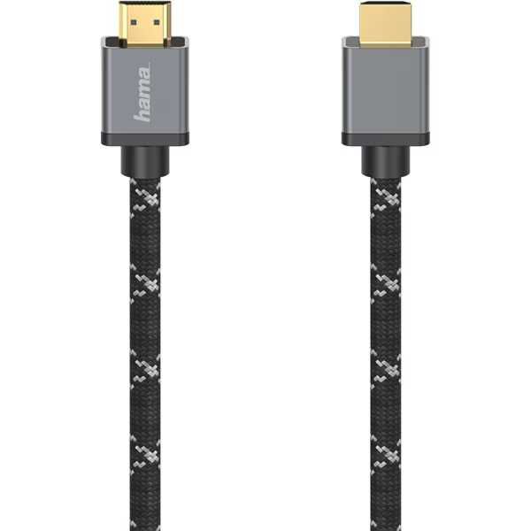 Cablu HDMI HAMA 8K HDR 205240 3m placat aur negru-gri Nou Sigilat
