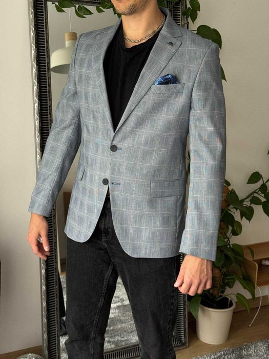 Синьо, спортно сако