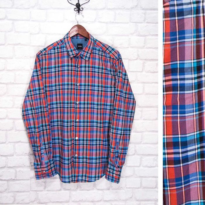 HUGO BOSS Slim fit Оригинална мъжка риза размер L