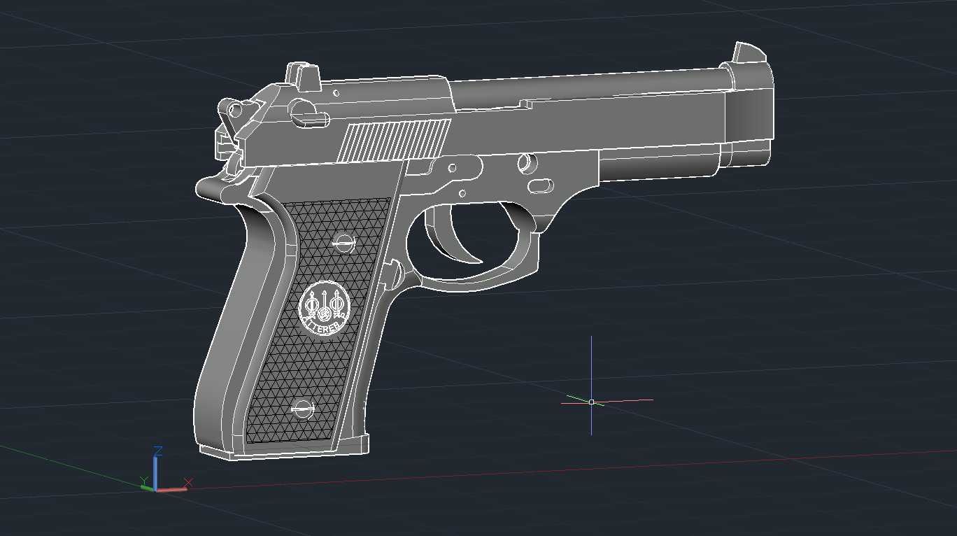 Beretta M9 - Proiect Autocad