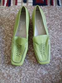 Зелени обувки -естествена кожа. 39