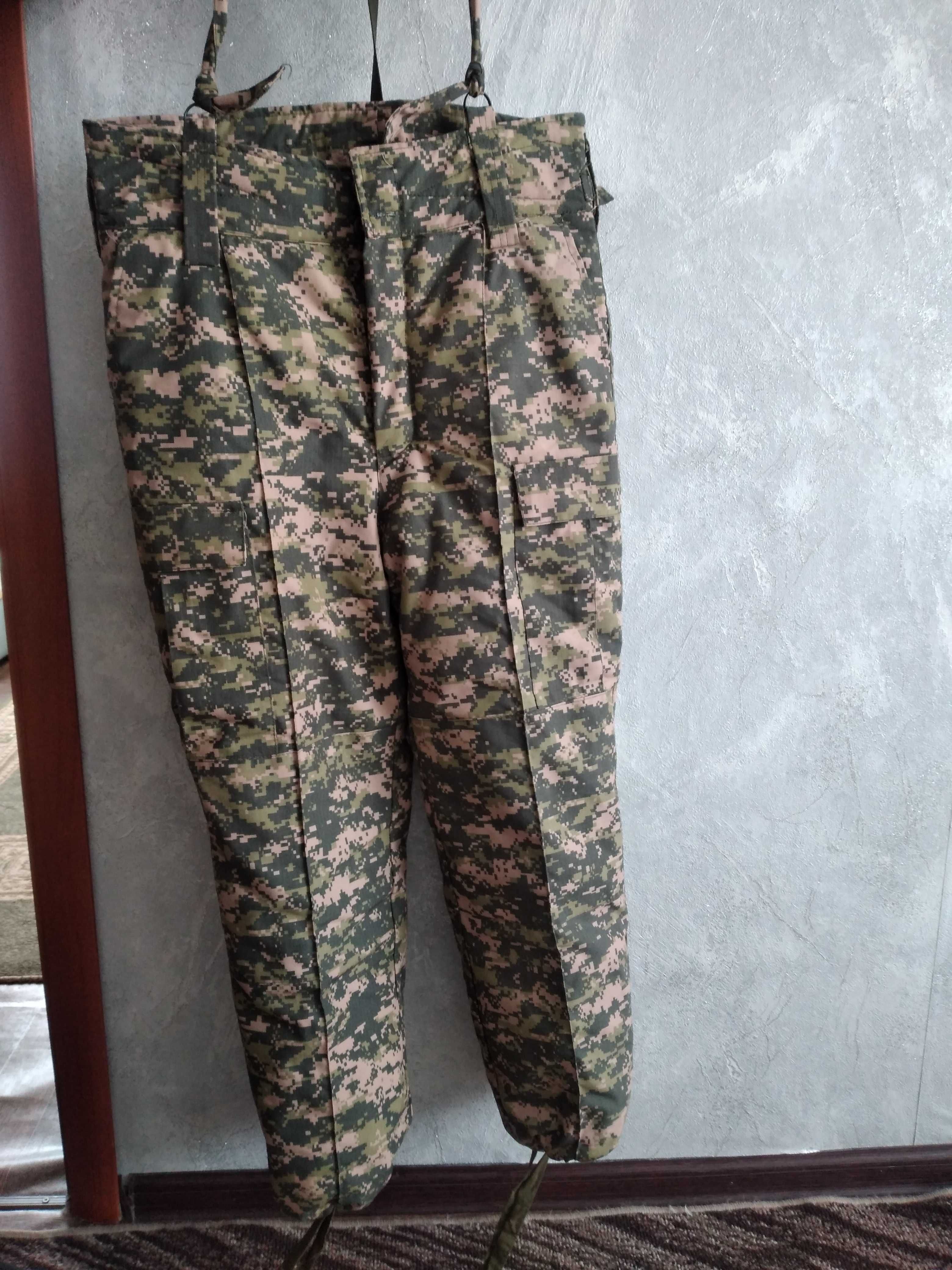 теплый ватник военный