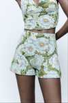 Zara флорален комплект