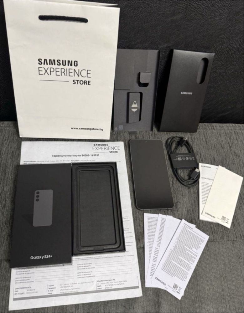 КАТО НОВ 512GB Samsung S24 Plus Experience Store Гаранция 2026 s24