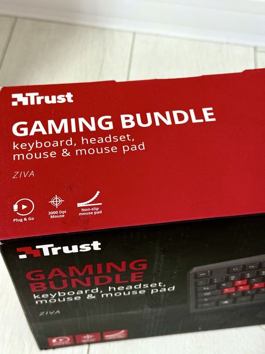 TRUST GAMING BUNDLE keyboard, headset, mouse & mouse pad